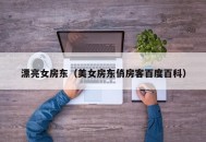 漂亮女房东（美女房东俏房客百度百科）
