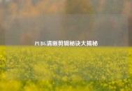 PUBG清晰剪辑秘诀大揭秘