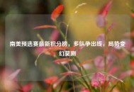 南美预选赛最新积分榜，多队争出线，局势变幻莫测