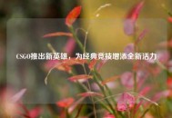 CSGO推出新英雄，为经典竞技增添全新活力