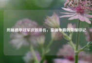 历届德甲冠军次数排名，豪强争霸的荣耀印记