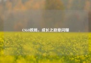 CSGO败局，成长之勋章闪耀
