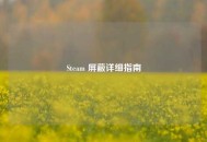 Steam 屏蔽详细指南