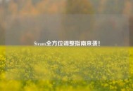 Steam全方位调整指南来袭！