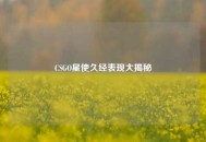 CSGO星使久经表现大揭秘