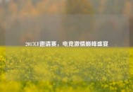 2017CF邀请赛，电竞***巅峰盛宴