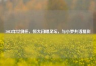 2013年世俱杯，恒大闪耀足坛，与小罗共谱精彩