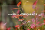 Steam报错324，成因解析与解决办法