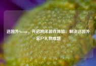 送国外Steam，开启跨洋游戏体验，解决送国外客户礼物难题