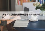黄色网1（黄色的网线和蓝色的网线有什么区别）