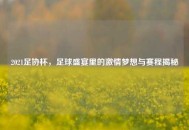 2021足协杯，足球盛宴里的***梦想与赛程揭秘