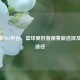 68直播NBA平台，篮球爱好者观赛新选择及下载途径