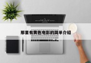 那里有黄色电影的简单介绍