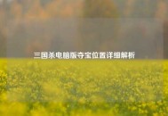 三国杀电脑版夺宝位置详细解析