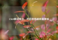 CSGO移动电台，开启游戏视听新体验