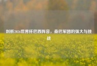 剖析2026世界杯巴西阵容，桑巴军团的强大与挑战