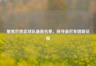 聚焦巴西足球队最新名单，探寻桑巴军团新征程