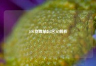 LOL物理输出含义解析