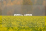 逆战向左，无畏前行