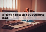 哪个网站可以看电影（哪个网站可以看电影菜肉混沌）