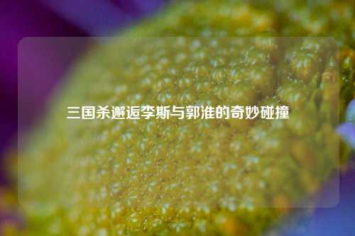 三国杀邂逅李斯与郭淮的奇妙碰撞