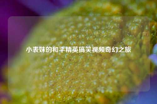 小表妹的和平精英搞笑视频奇幻之旅