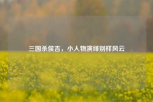 三国杀侯吉,小人物演绎别样风云