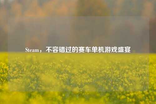 Steam,不容错过的赛车单机游戏盛宴