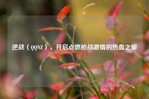 逆战( NZ),开启点燃枪战***的热血之旅