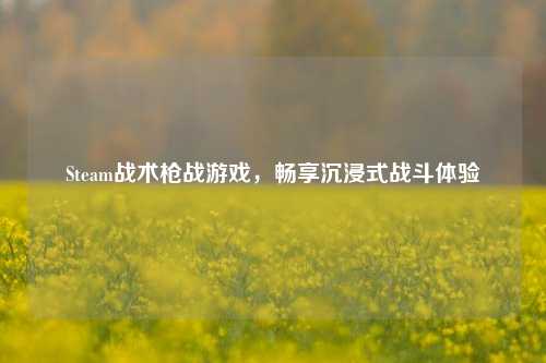 Steam战术枪战游戏,畅享沉浸式战斗体验
