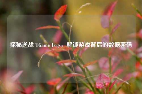 探秘逆战 TGame Logs,解锁游戏背后的数据密码