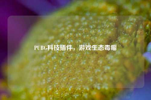 PUBG科技插件,游戏生态毒瘤