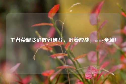 王者荣耀冷静阵容推荐,沉着应战,carry全场!