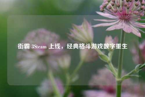 街霸 3Steam 上线,经典格斗游戏数字重生