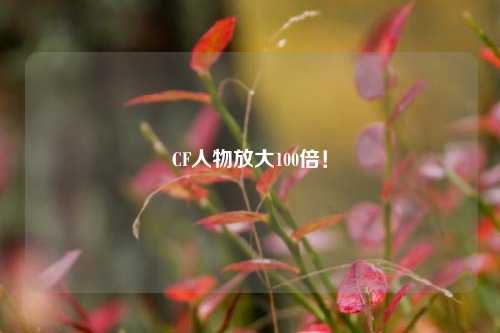 CF人物放大100倍!