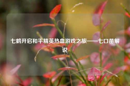 七鹤开启和平精英热血游戏之旅——七口苗解说