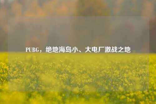 PUBG,绝地海岛小、大电厂激战之地