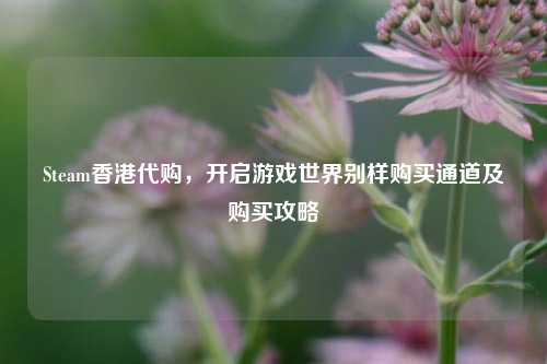 Steam香港 ,开启游戏世界别样购买通道及购买攻略
