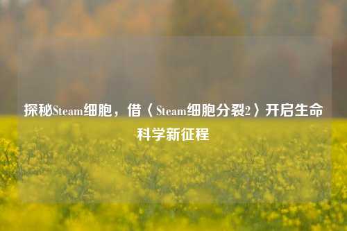 探秘Steam细胞,借〈Steam细胞分裂2〉开启生命科学新征程