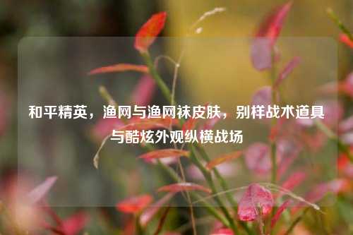 和平精英,渔网与渔网袜皮肤,别样战术道具与酷炫外观纵横战场