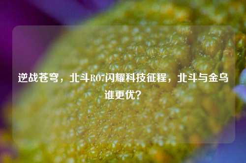 逆战苍穹,北斗RO7闪耀科技征程,北斗与金乌谁更优?