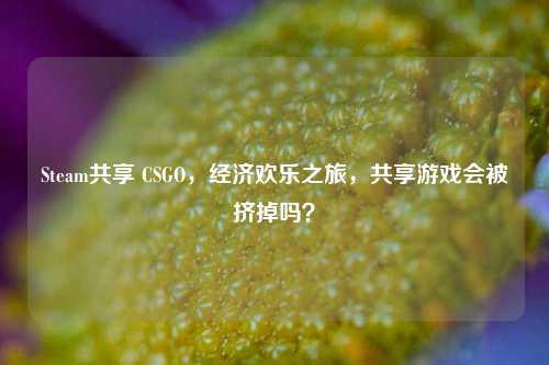 Steam共享 CSGO,经济欢乐之旅,共享游戏会被挤掉吗?
