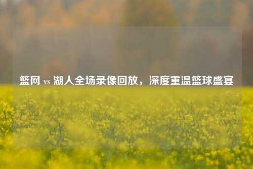 篮网 vs 湖人全场录像回放,深度重温篮球盛宴