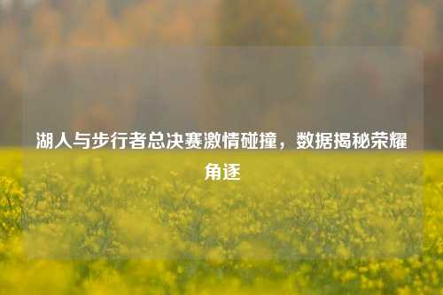 湖人与步行者总决赛***碰撞,数据揭秘荣耀角逐