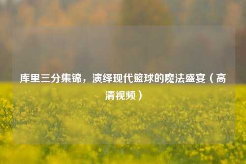 库里三分集锦,演绎现代篮球的魔法盛宴(高清视频)