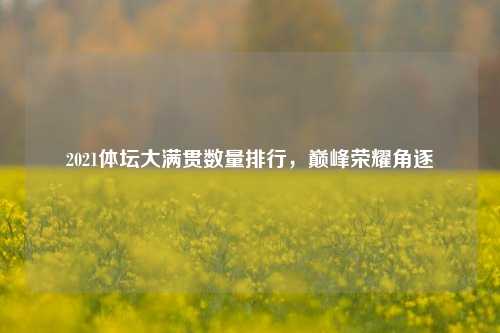 2021体坛大满贯数量排行,巅峰荣耀角逐