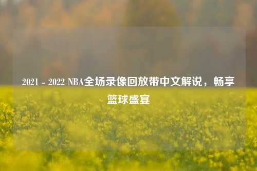2021 - 2022 NBA全场录像回放带中文解说,畅享篮球盛宴
