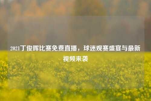 2021丁俊晖比赛免费直播,球迷观赛盛宴与最新视频来袭
