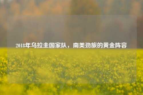 2018年乌拉圭国家队,南美劲旅的黄金阵容