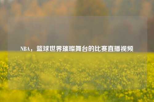 NBA,篮球世界璀璨舞台的比赛直播视频
